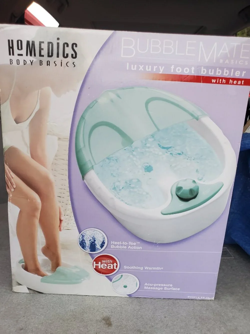 HoMedics Body Basics BubbleMate Luxury Foot Bubbler with Heat BB-50